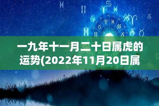 一九年十一月二十日属虎的运势(2022年11月20日属虎人的运势预测)