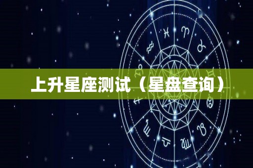 上升星座测试（星盘查询）