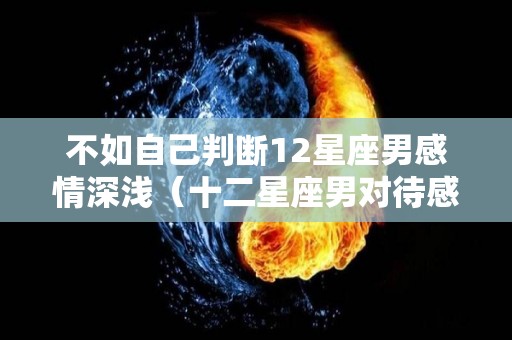 不如自己判断12星座男感情深浅（十二星座男对待感情态度）