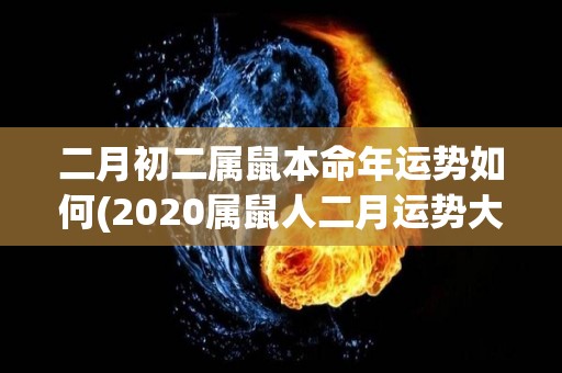 二月初二属鼠本命年运势如何(2020属鼠人二月运势大揭秘！)