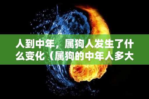 人到中年，属狗人发生了什么变化（属狗的中年人多大年龄）