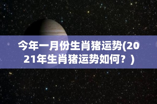 今年一月份生肖猪运势(2021年生肖猪运势如何？)