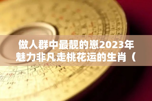 做人群中最靓的崽2023年魅力非凡走桃花运的生肖（未来三年桃花运）