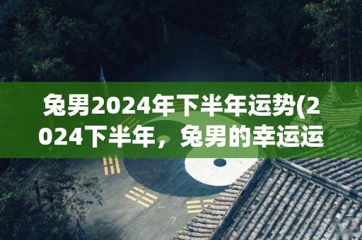 兔男2024年下半年运势(2024下半年，兔男的幸运运势)