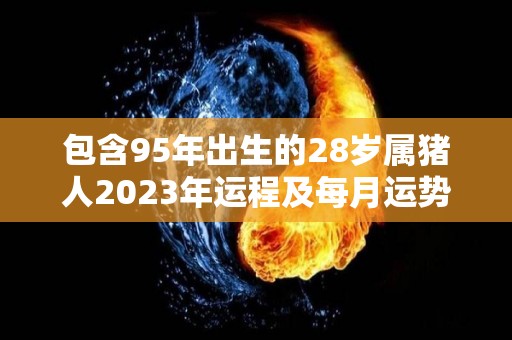 包含95年出生的28岁属猪人2023年运程及每月运势的词条