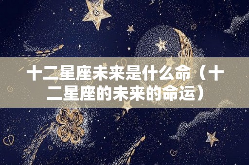 十二星座未来是什么命（十二星座的未来的命运）