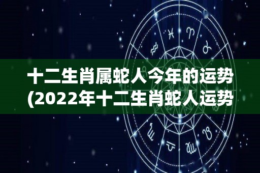 十二生肖属蛇人今年的运势(2022年十二生肖蛇人运势大揭秘！)