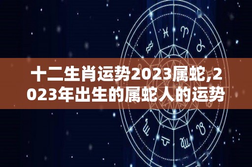 十二生肖运势2023属蛇,2023年出生的属蛇人的运势