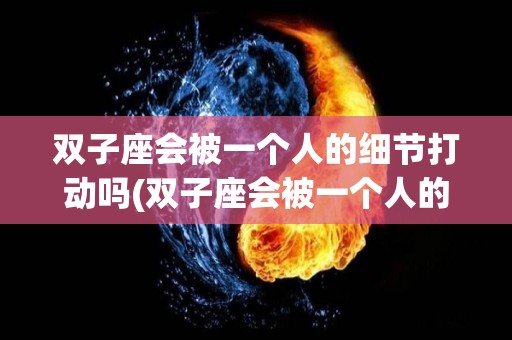 双子座会被一个人的细节打动吗(双子座会被一个人的细节打动吗为什么)