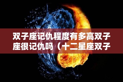 双子座记仇程度有多高双子座很记仇吗（十二星座双子座记仇吗）