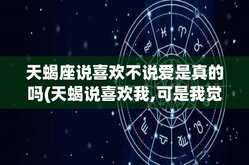 天蝎座说喜欢不说爱是真的吗(天蝎说喜欢我,可是我觉得他不喜欢)