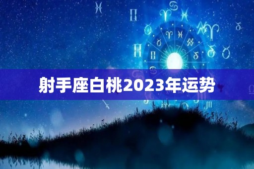 射手座白桃2023年运势