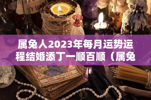 属兔人2023年每月运势运程结婚添丁一顺百顺（属兔人2023年运势及财运）