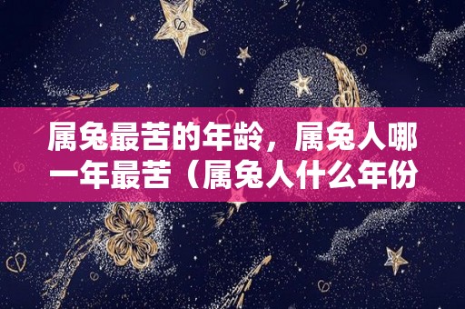 属兔最苦的年龄，属兔人哪一年最苦（属兔人什么年份运气好）