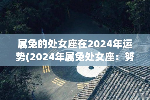 属兔的处女座在2024年运势(2024年属兔处女座：努力工作，财运亨通)