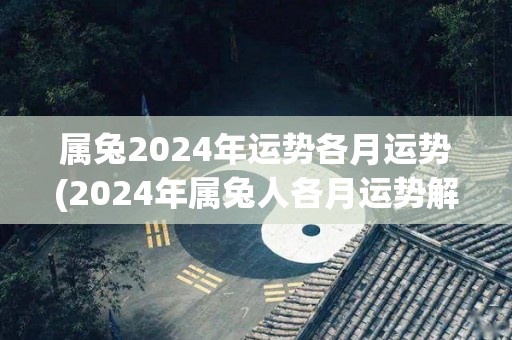 属兔2024年运势各月运势(2024年属兔人各月运势解读)