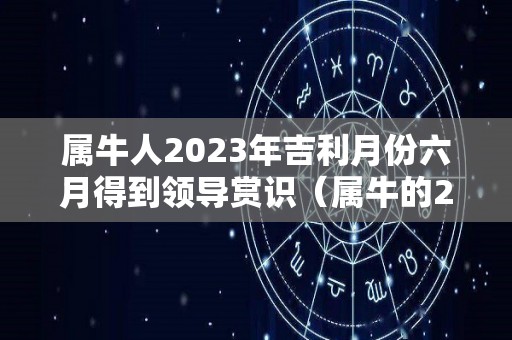 属牛人2023年吉利月份六月得到领导赏识（属牛的2023年）