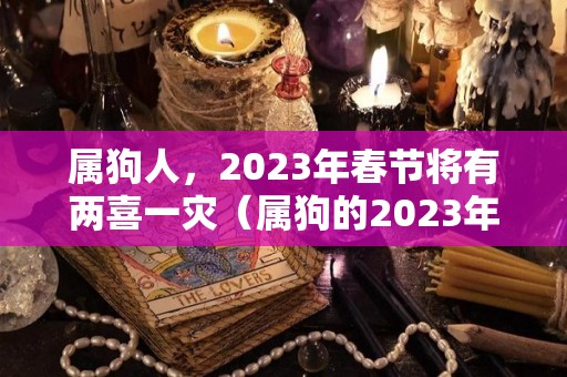 属狗人，2023年春节将有两喜一灾（属狗的2023年适合结婚吗）