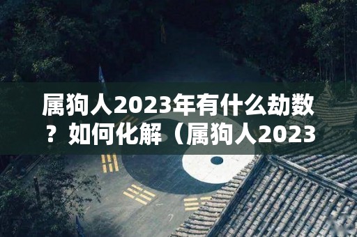 属狗人2023年有什么劫数？如何化解（属狗人2023年有什么劫数?如何化解呢）