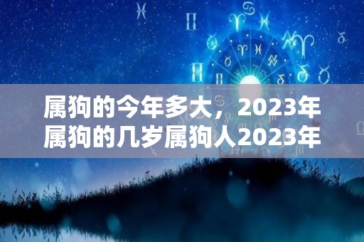 属狗的今年多大，2023年属狗的几岁属狗人2023年运势（属狗的在2023年的全年命运如何）