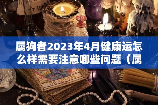 属狗者2023年4月健康运怎么样需要注意哪些问题（属狗的在2023年的运势怎么样 全年）