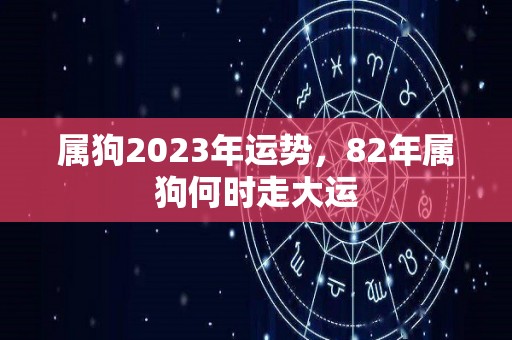 属狗2023年运势，82年属狗何时走大运