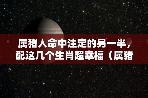 属猪人命中注定的另一半，配这几个生肖超幸福（属猪的择偶和什么属性最合）