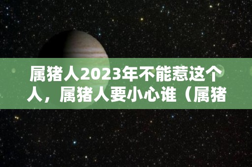 属猪人2023年不能惹这个人，属猪人要小心谁（属猪人2023年全年运势详解）