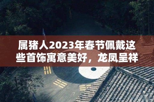 属猪人2023年春节佩戴这些首饰寓意美好，龙凤呈祥，大吉大利！（今年属猪人佩戴什么挂件好）