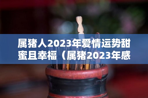 属猪人2023年爱情运势甜蜜且幸福（属猪2023年感情运势）