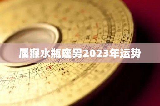 属猴水瓶座男2023年运势