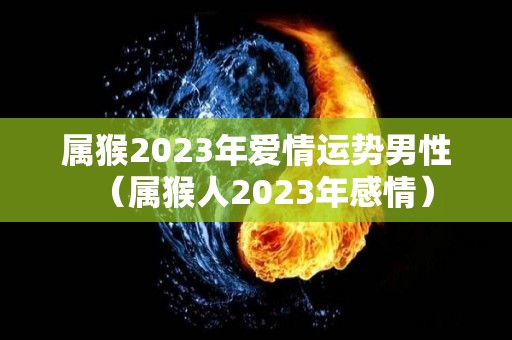 属猴2023年爱情运势男性（属猴人2023年感情）