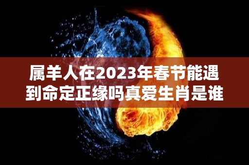 属羊人在2023年春节能遇到命定正缘吗真爱生肖是谁（属羊人在2023年的运势如何）