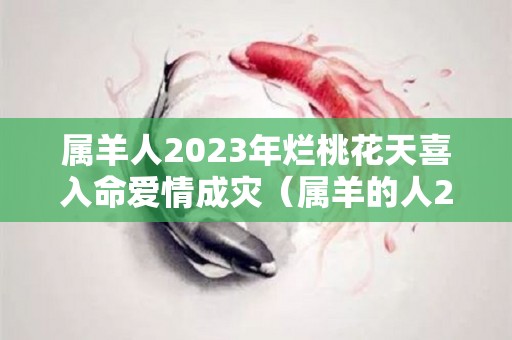 属羊人2023年烂桃花天喜入命爱情成灾（属羊的人2023）