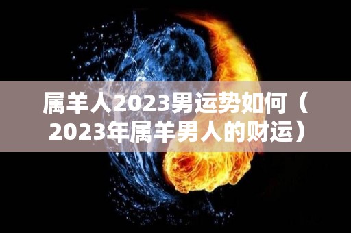 属羊人2023男运势如何（2023年属羊男人的财运）