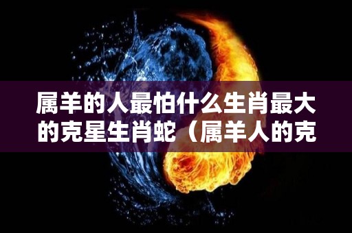 属羊的人最怕什么生肖最大的克星生肖蛇（属羊人的克星属相）