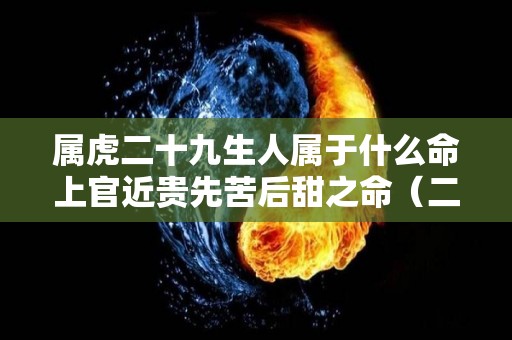 属虎二十九生人属于什么命上官近贵先苦后甜之命（二十九生人命运怎么样）