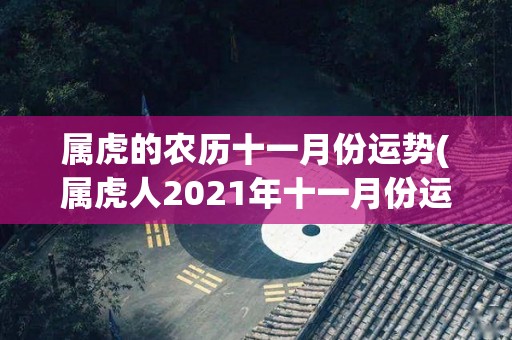 属虎的农历十一月份运势(属虎人2021年十一月份运势解析)