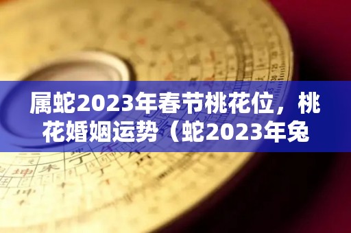 属蛇2023年春节桃花位，桃花婚姻运势（蛇2023年兔年桃花如何）