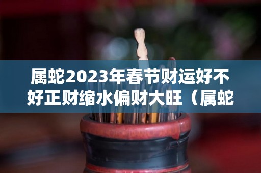 属蛇2023年春节财运好不好正财缩水偏财大旺（属蛇的在2023年怎么样）