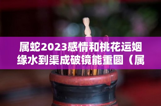 属蛇2023感情和桃花运姻缘水到渠成破镜能重圆（属蛇的人2023年）