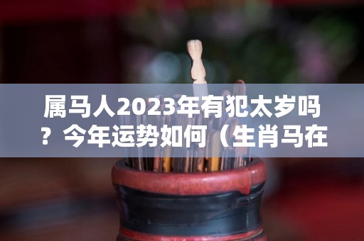 属马人2023年有犯太岁吗？今年运势如何（生肖马在2023年的运势以及注意月份）