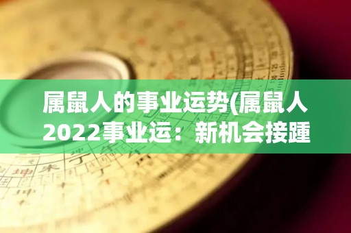 属鼠人的事业运势(属鼠人2022事业运：新机会接踵而至)