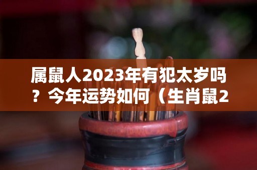 属鼠人2023年有犯太岁吗？今年运势如何（生肖鼠2023年）