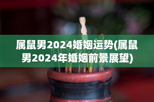 属鼠男2024婚姻运势(属鼠男2024年婚姻前景展望)