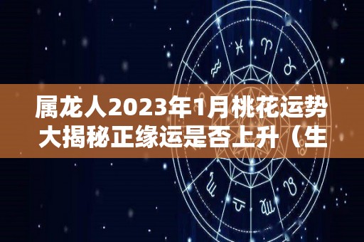 属龙人2023年1月桃花运势大揭秘正缘运是否上升（生肖龙2023年运势大全每月）