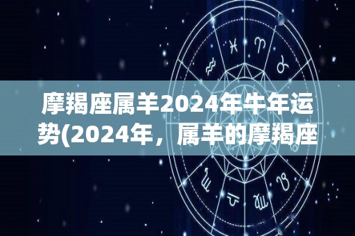 摩羯座属羊2024年牛年运势(2024年，属羊的摩羯座运势大揭秘！)