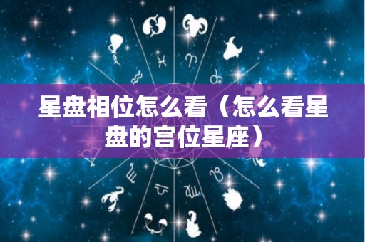 星盘相位怎么看（怎么看星盘的宫位星座）