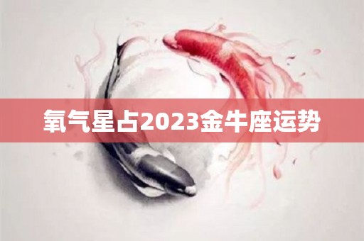 氧气星占2023金牛座运势