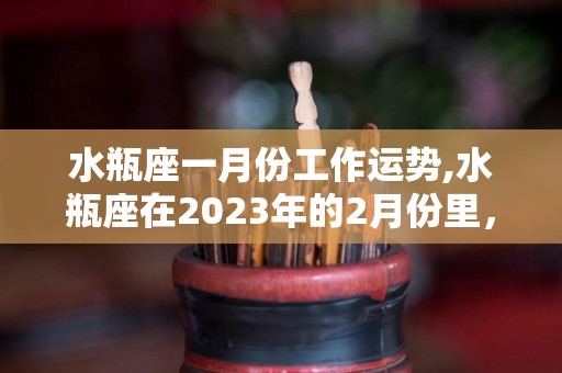 水瓶座一月份工作运势,水瓶座在2023年的2月份里，可能会有着一些小麻烦存在